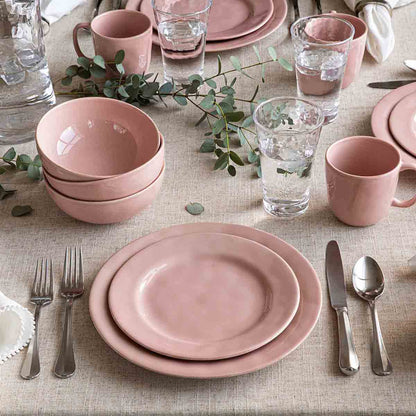 Table set with Juliska Puro Dinnerware in Blush. 