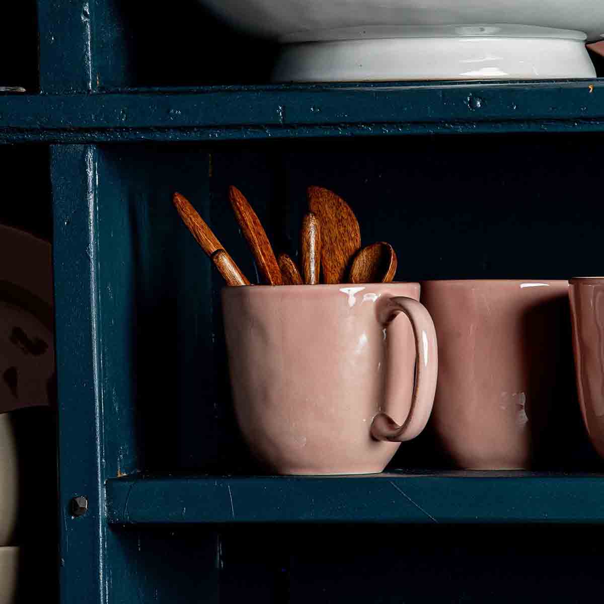 Table set with Juliska Puro Dinnerware in Blush. 