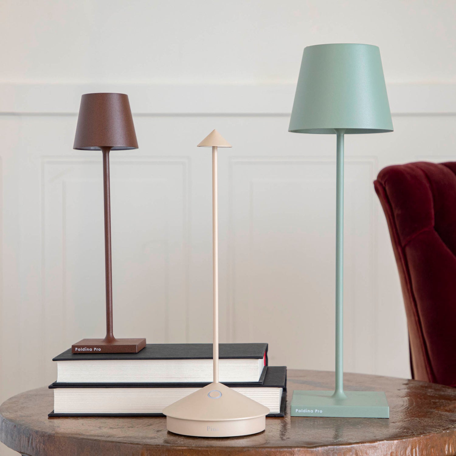 Dark Grey LED Cordless Lamp