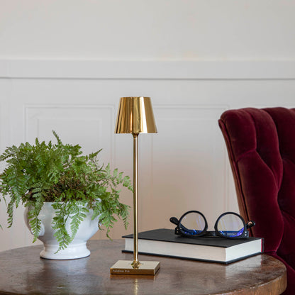 Glossy Gold Micro Cordless Lamp
