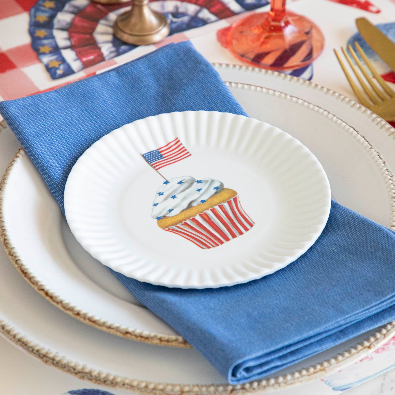 Melamine American Holiday Plate