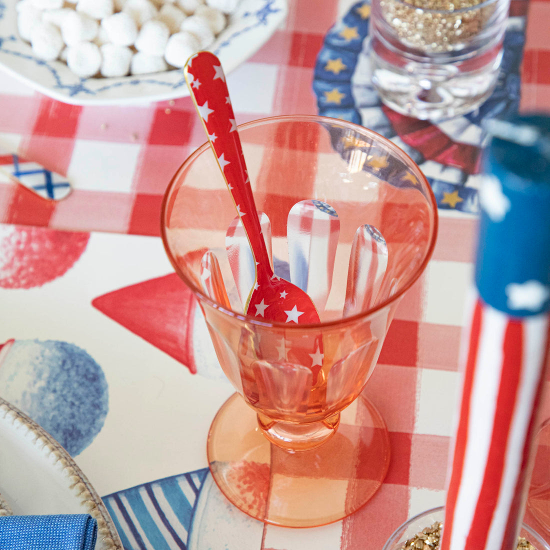 Stainless Steel Americana Spoons, Set of 4