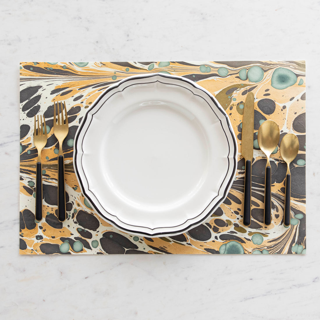 Fantasia Black 5-Piece Place Setting