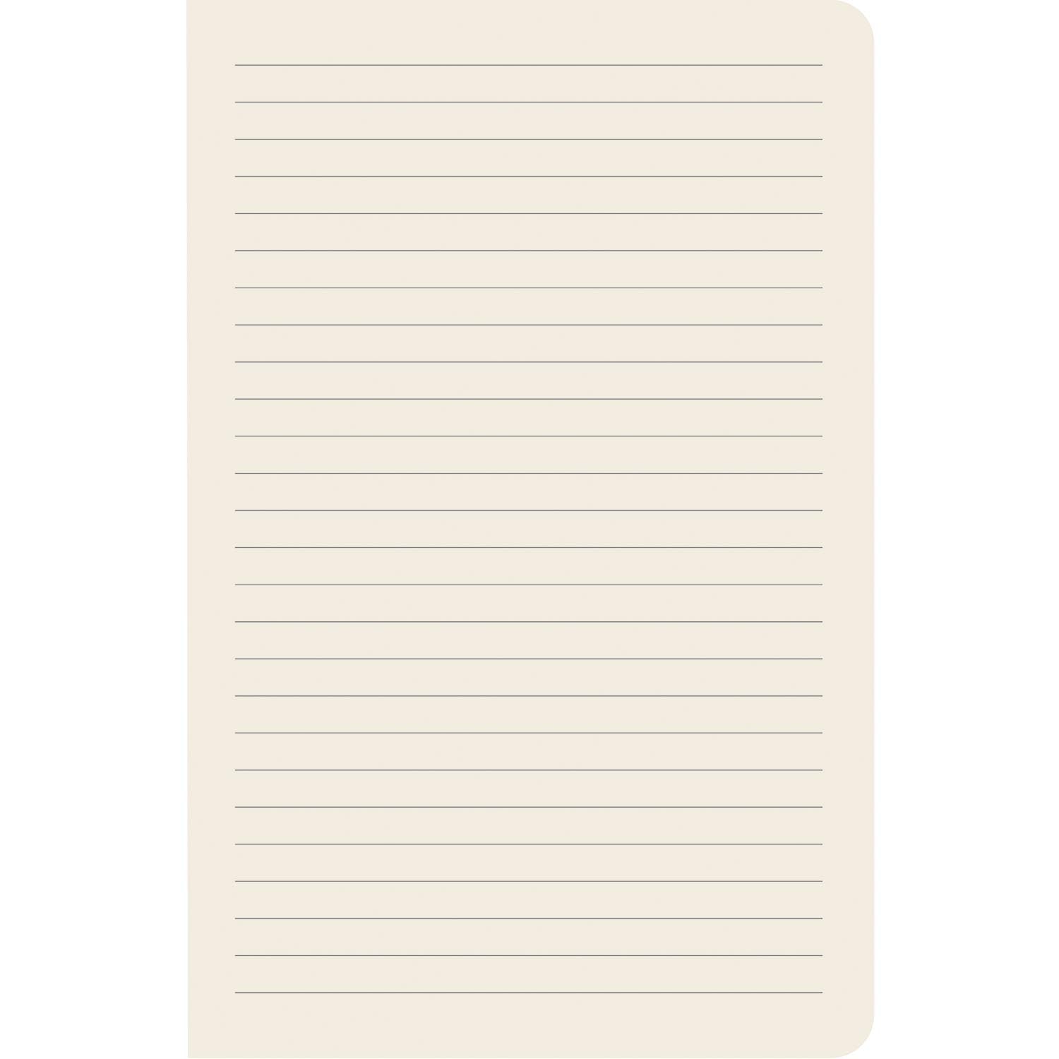 The inner paged of the Swan and Duck Notebook are lined over cream paper.