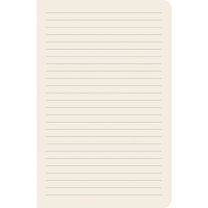 The inner paged of the Swan and Duck Notebook are lined over cream paper.