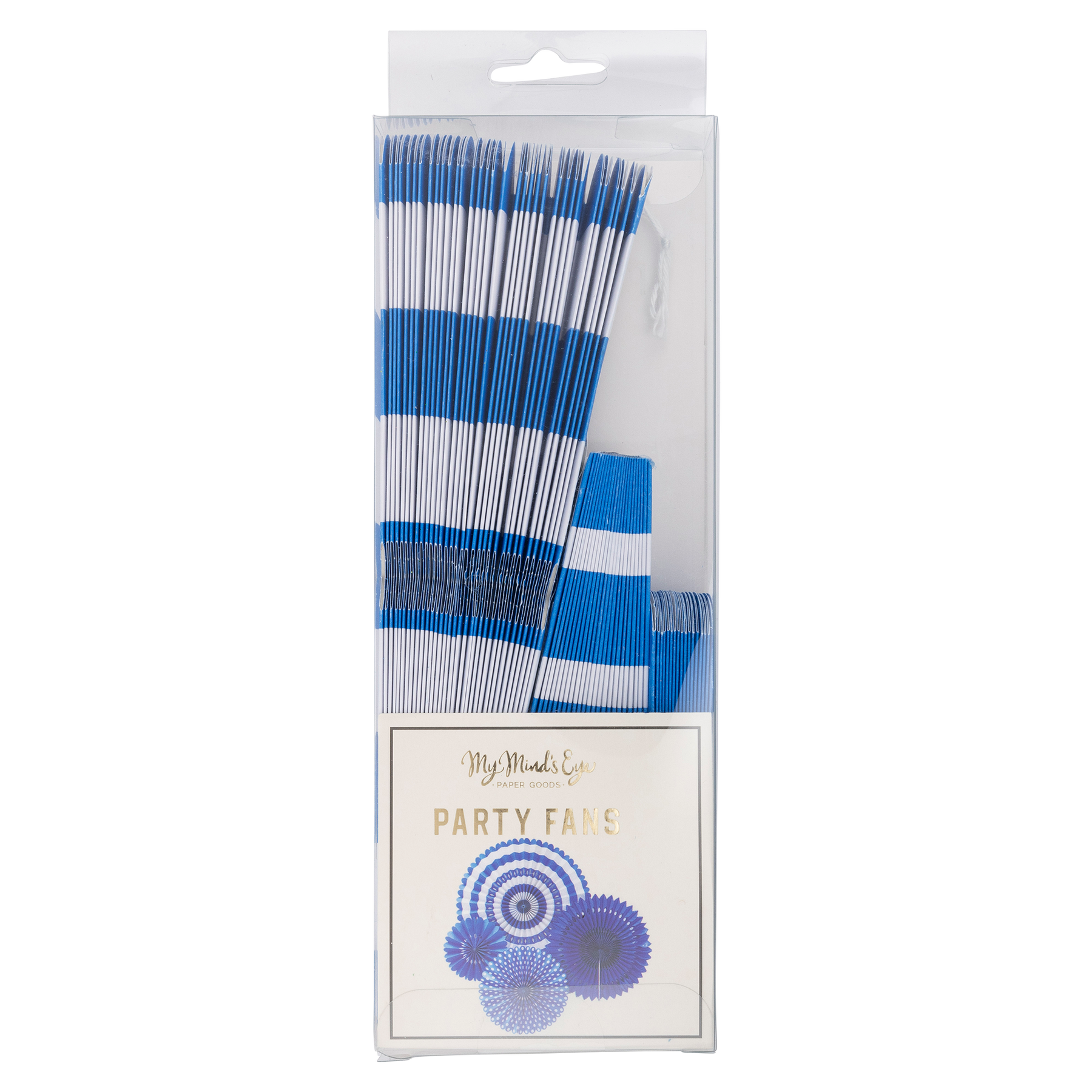 Blue &amp; White Party Fan Set