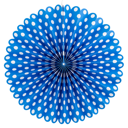 Blue &amp; White Party Fan Set
