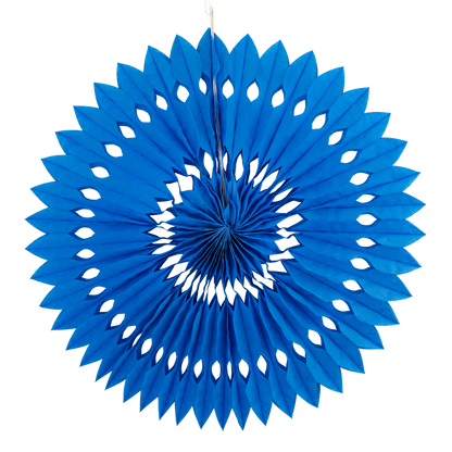 Blue &amp; White Party Fan Set