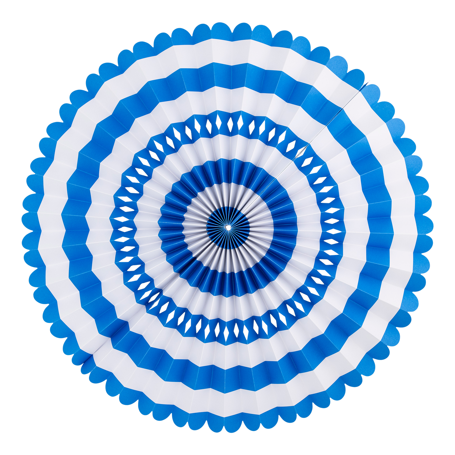 Blue &amp; White Party Fan Set