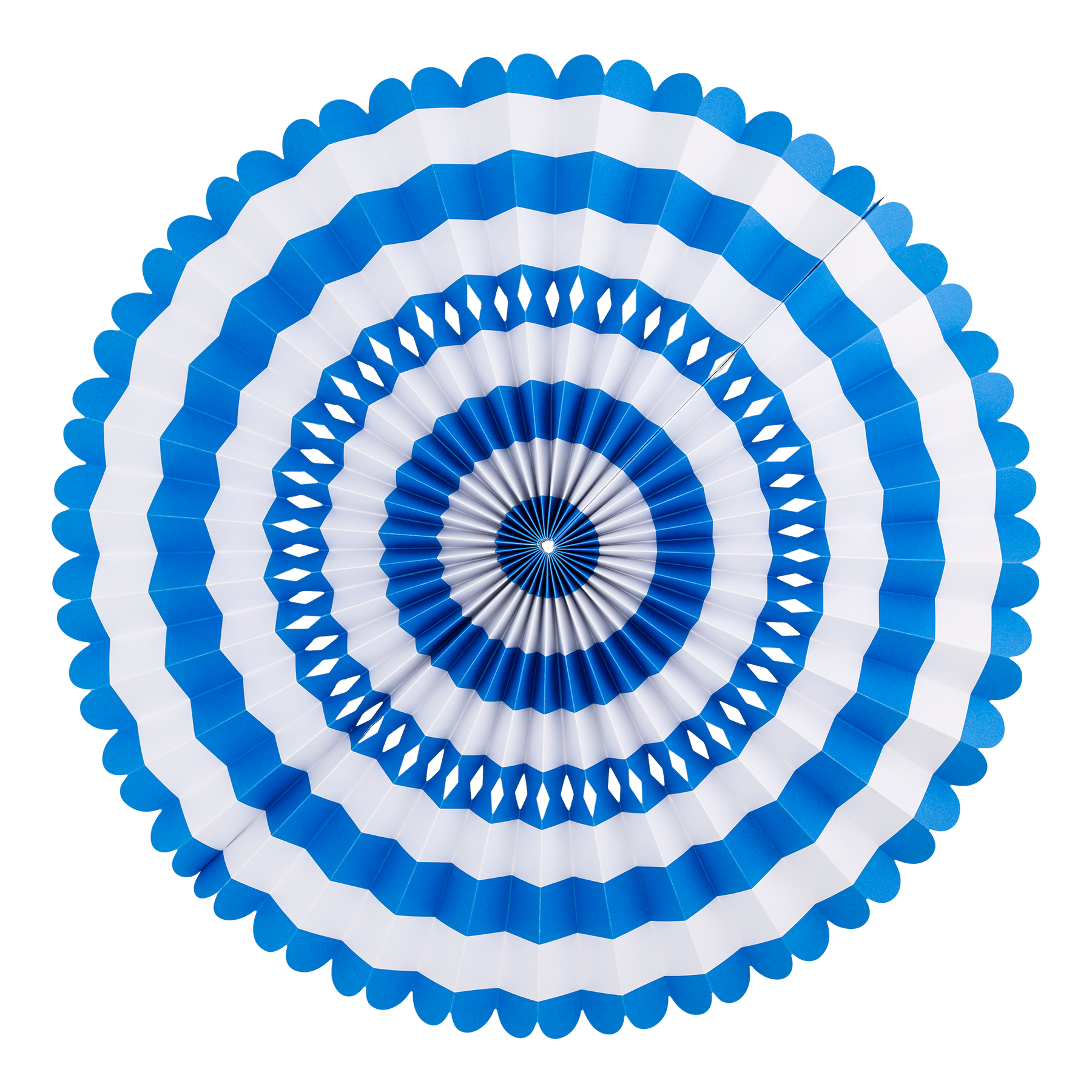 Blue &amp; White Party Fan Set
