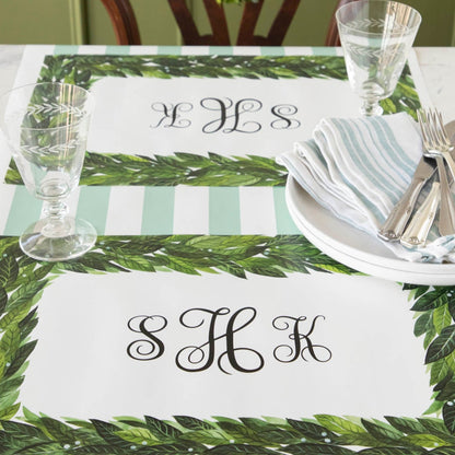 Laurel Monogram Placemat