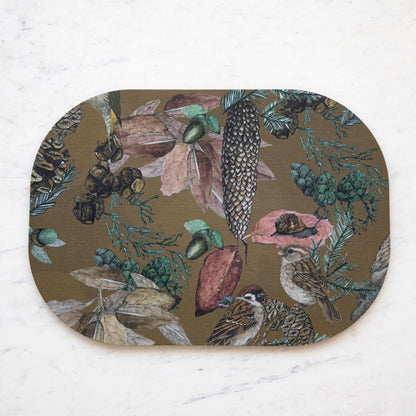 Italian Bird &amp; Floral Placemat, Sold Individually