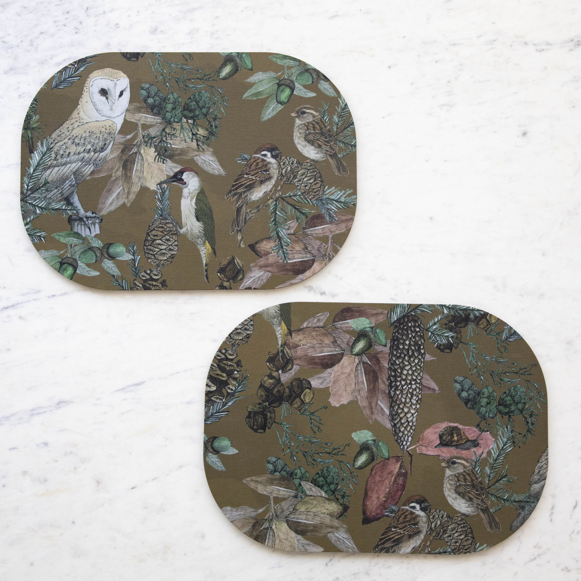 Italian Bird &amp; Floral Placemat, Sold Individually