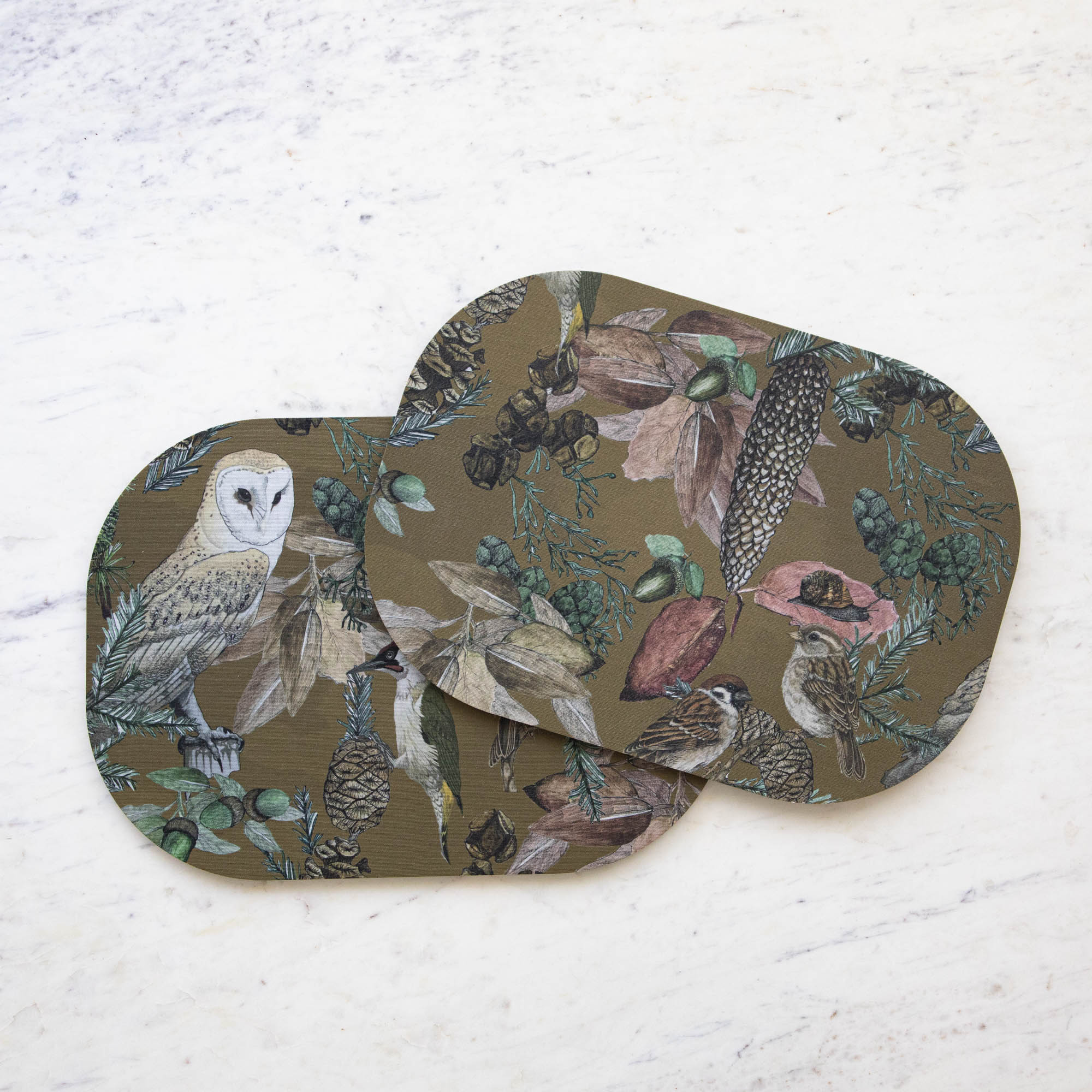 Italian Bird &amp; Floral Placemat, Sold Individually