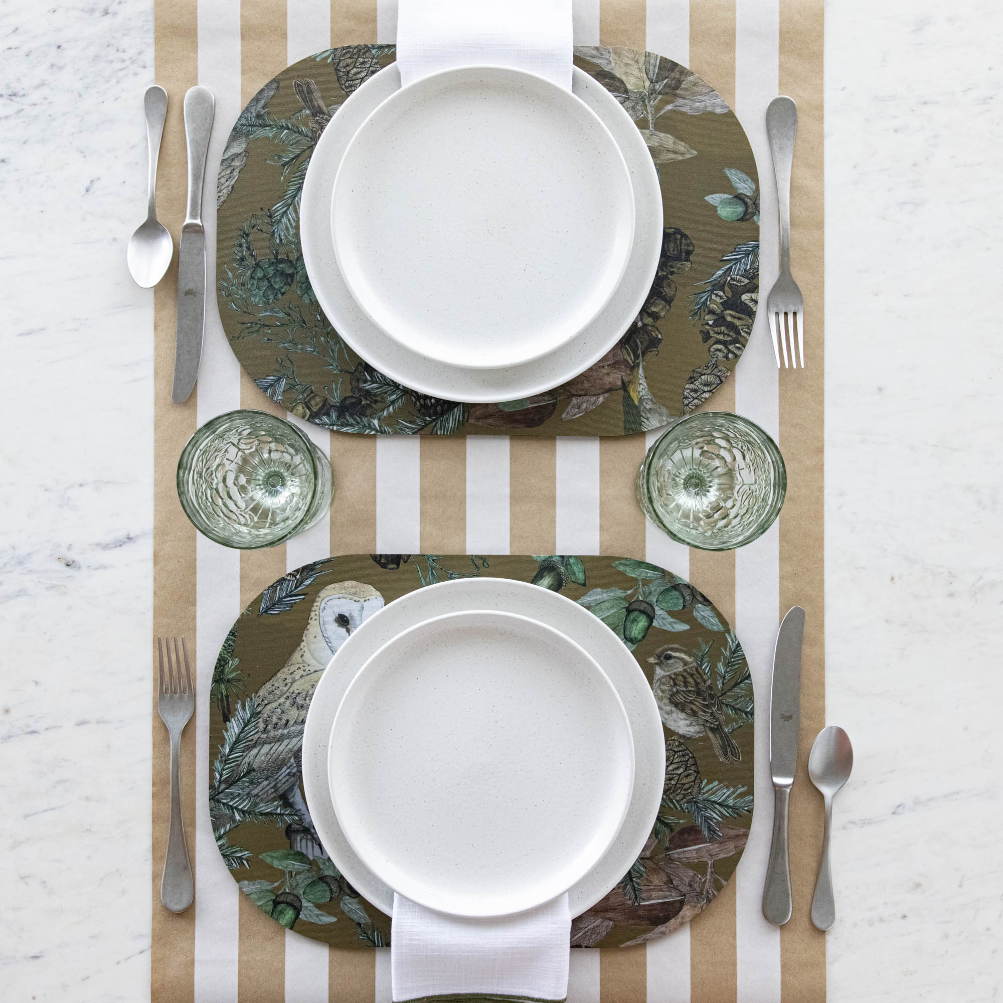 Italian Bird &amp; Floral Placemat, Sold Individually