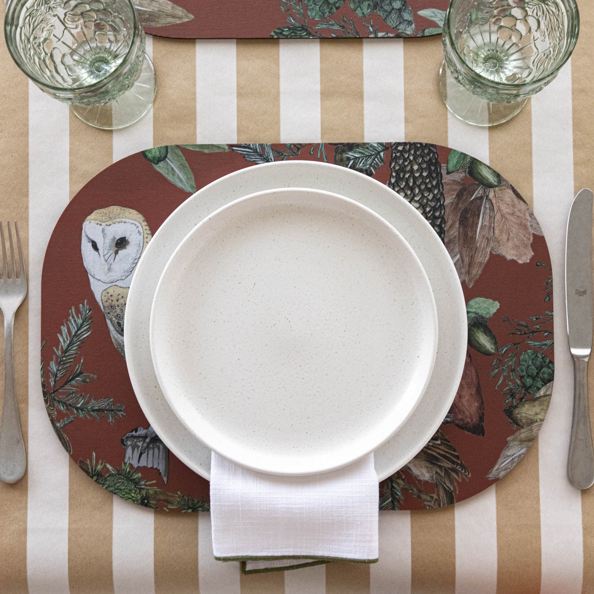 Italian Bird &amp; Floral Placemat, Sold Individually