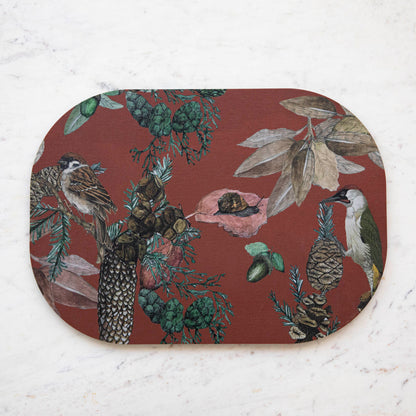 Italian Bird &amp; Floral Placemat, Sold Individually