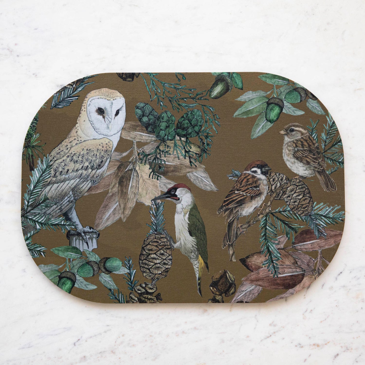 Italian Bird &amp; Floral Placemat, Sold Individually