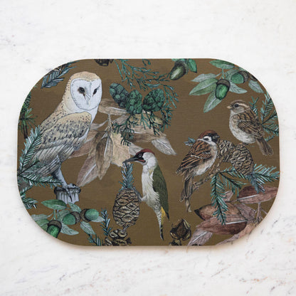 Italian Bird &amp; Floral Placemat, Sold Individually