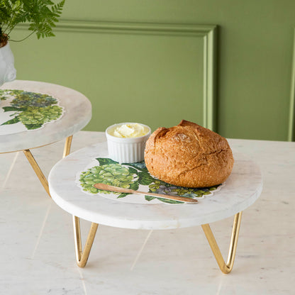 Macarons on a Bidk Home Marble &amp; Brass V-Base Trivet/Cake Plate.