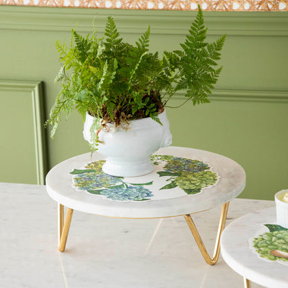 Macarons on a Bidk Home Marble &amp; Brass V-Base Trivet/Cake Plate.