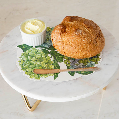 Macarons on a Bidk Home Marble &amp; Brass V-Base Trivet/Cake Plate.