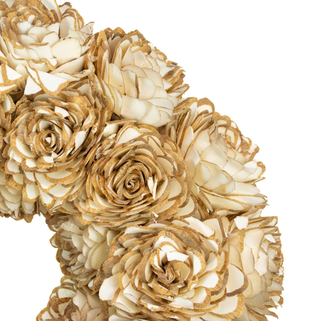 Close up of Shola Almond Flower Wreath