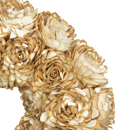 Close up of Shola Almond Flower Wreath