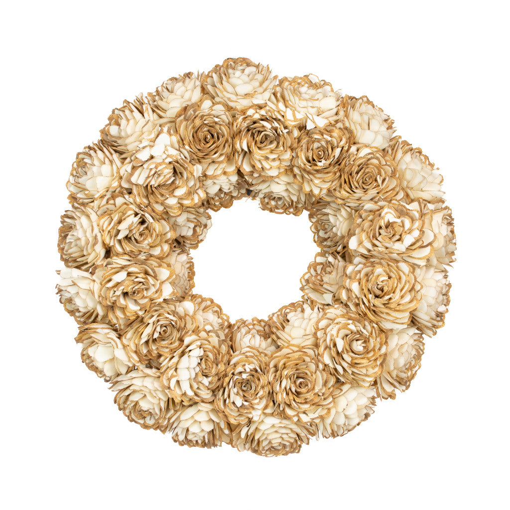 White Shola Almond Flower Wreath