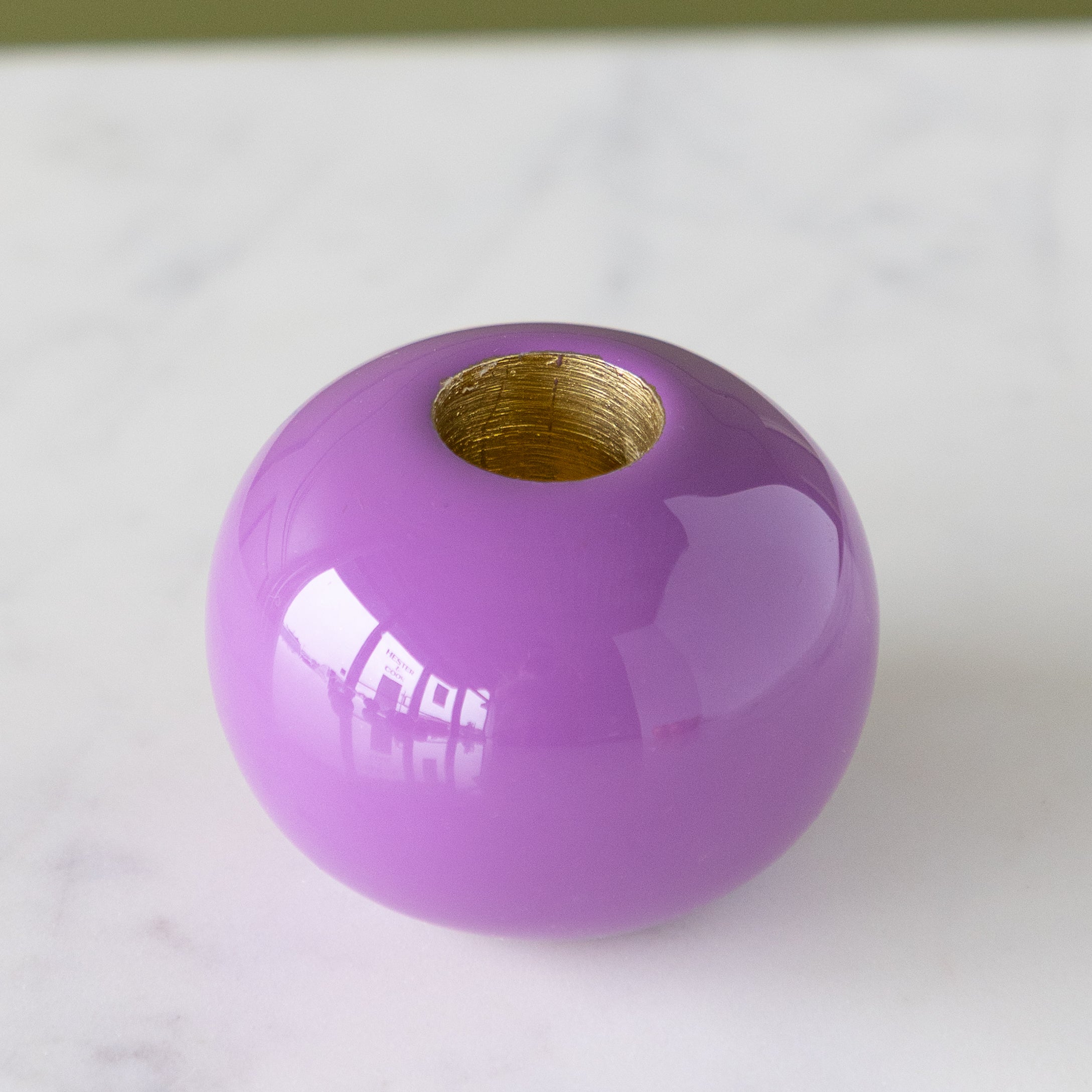 Enamel Ball Candle Holder