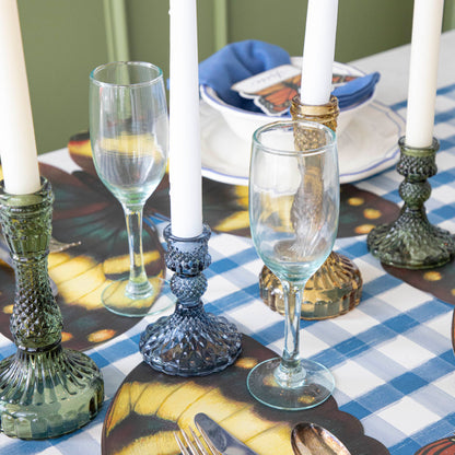 Vintage Blue Candlestick