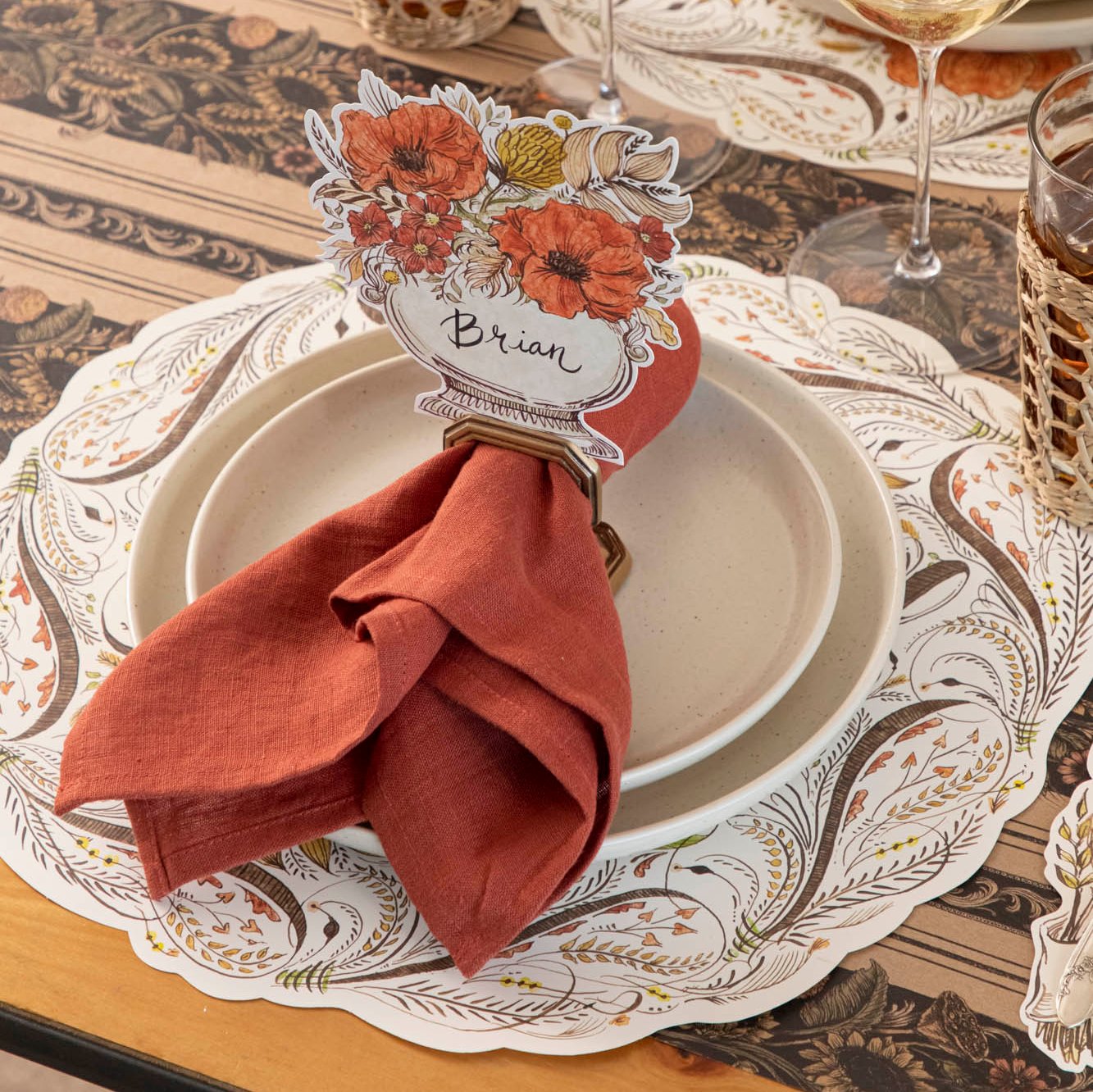 Die-cut Grateful Placemat