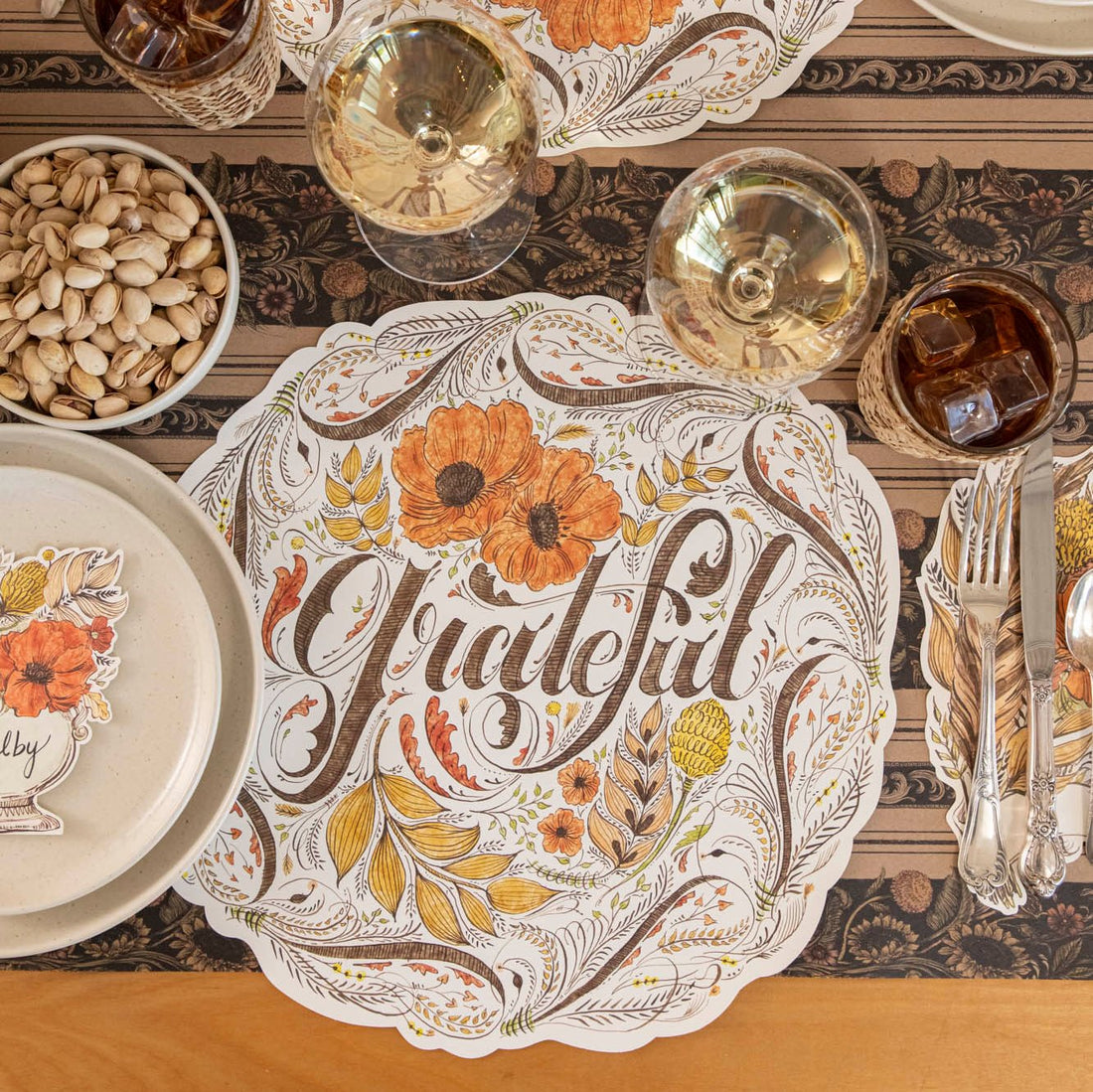 Die-cut Grateful Placemat
