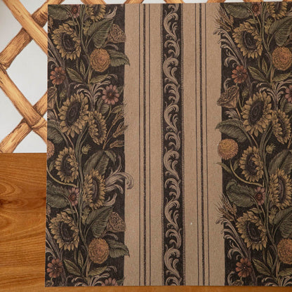 Vintage Sunflower Stripe Placemat