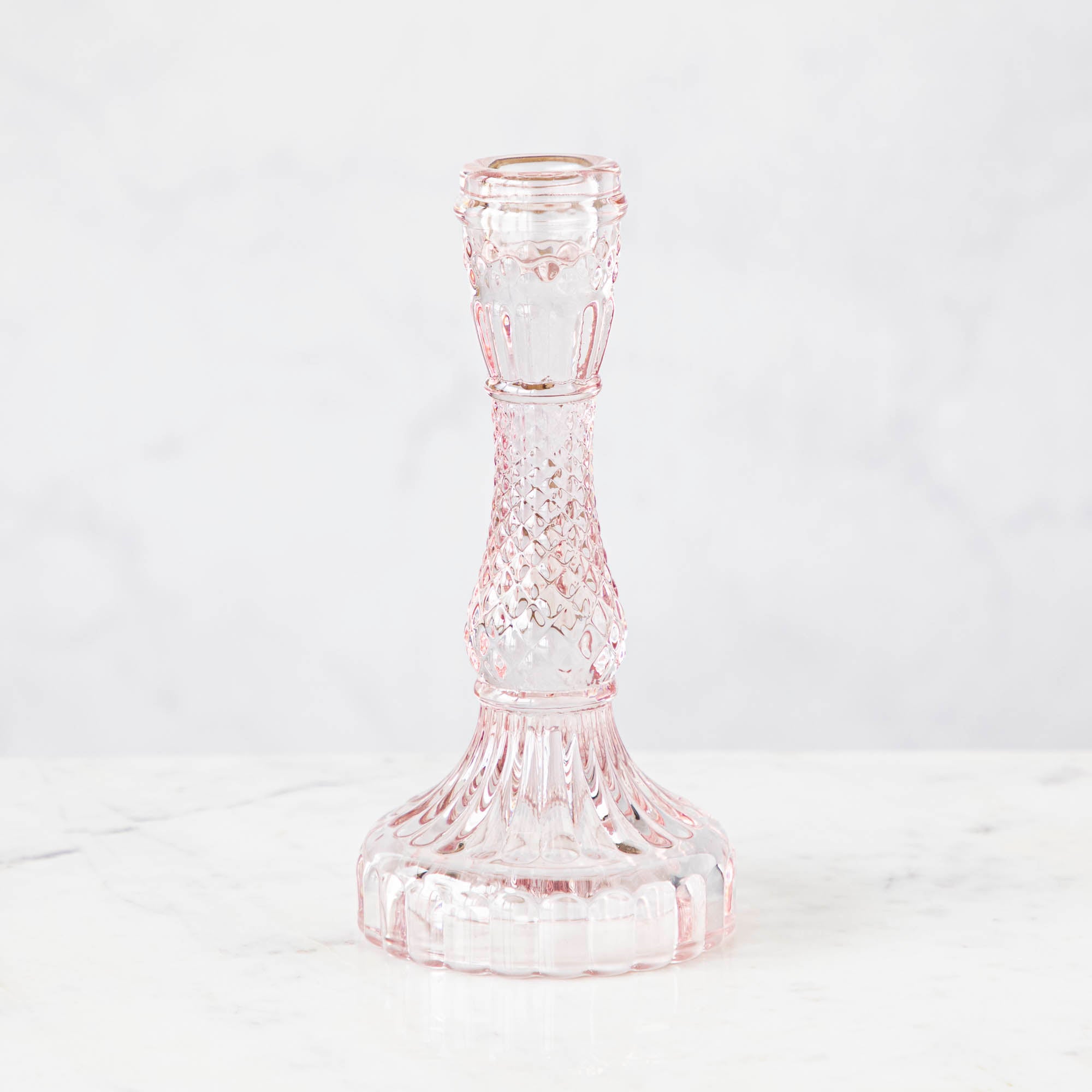 Vintage Pink Candlestick