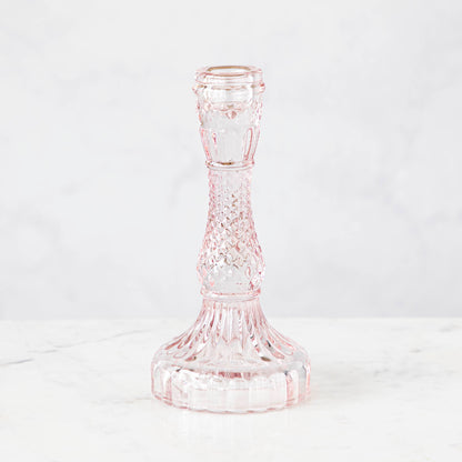 Vintage Pink Candlestick