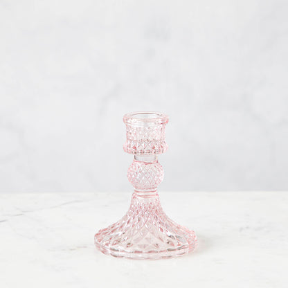 Vintage Pink Candlestick