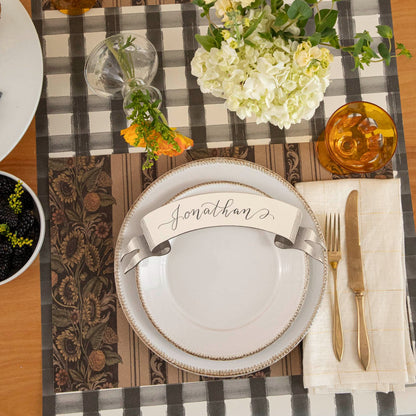 Vintage Sunflower Stripe Placemat