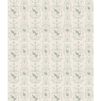 Slate Fable Toile Wallpaper
