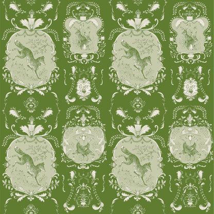 Moss Fable Toile Wallpaper