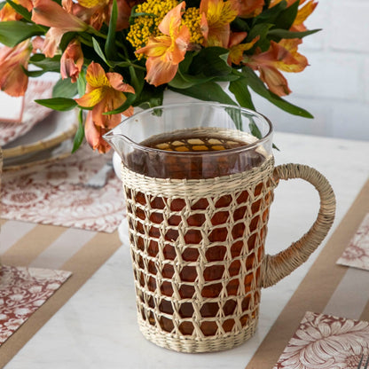 Seagrass Cage Pitcher
