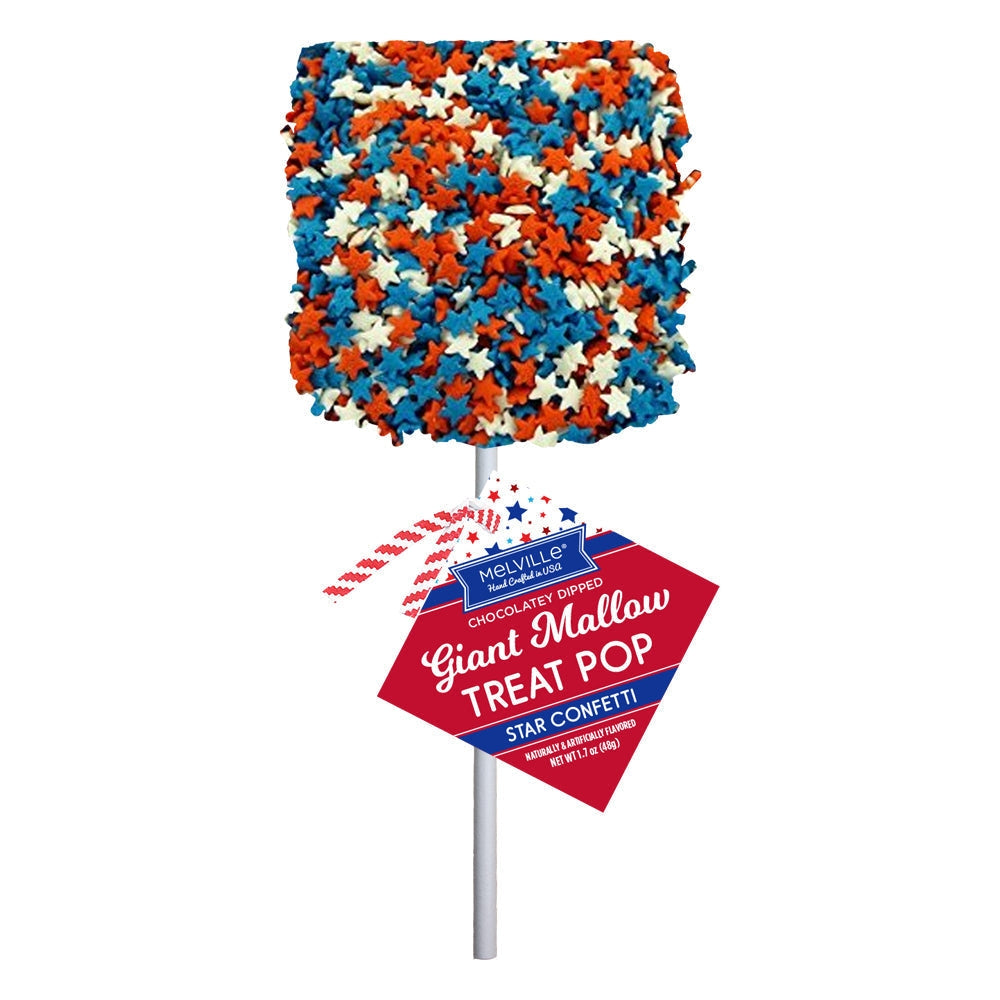 Giant Patriotic Marshmallow Pops