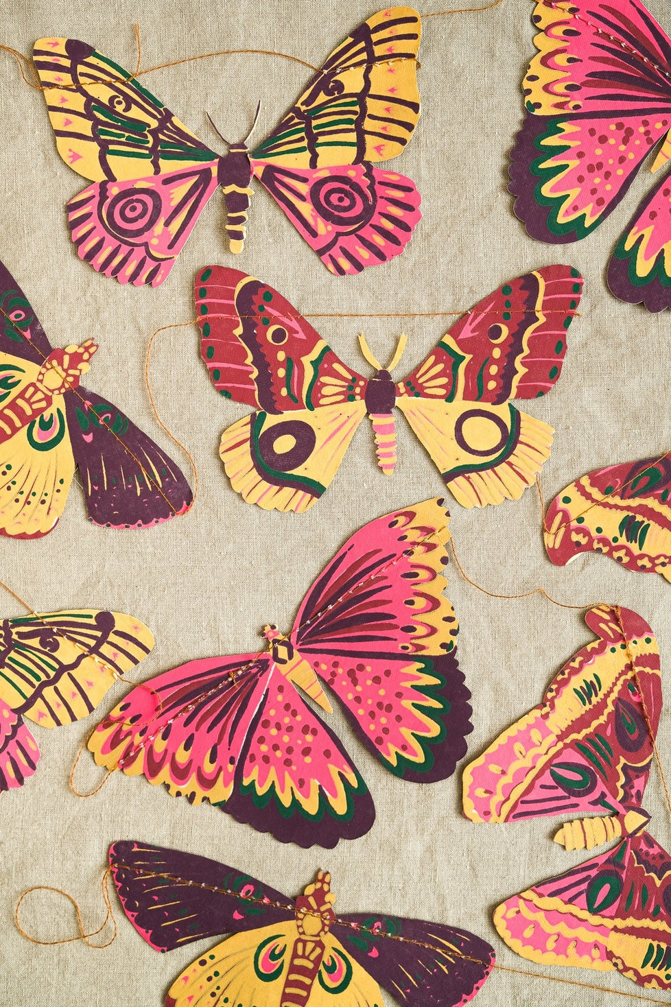 Colorful Butterflies Garland by East End Press. 