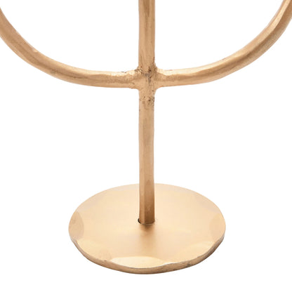 Hand-Forged Metal Candelabra with Antique Finish