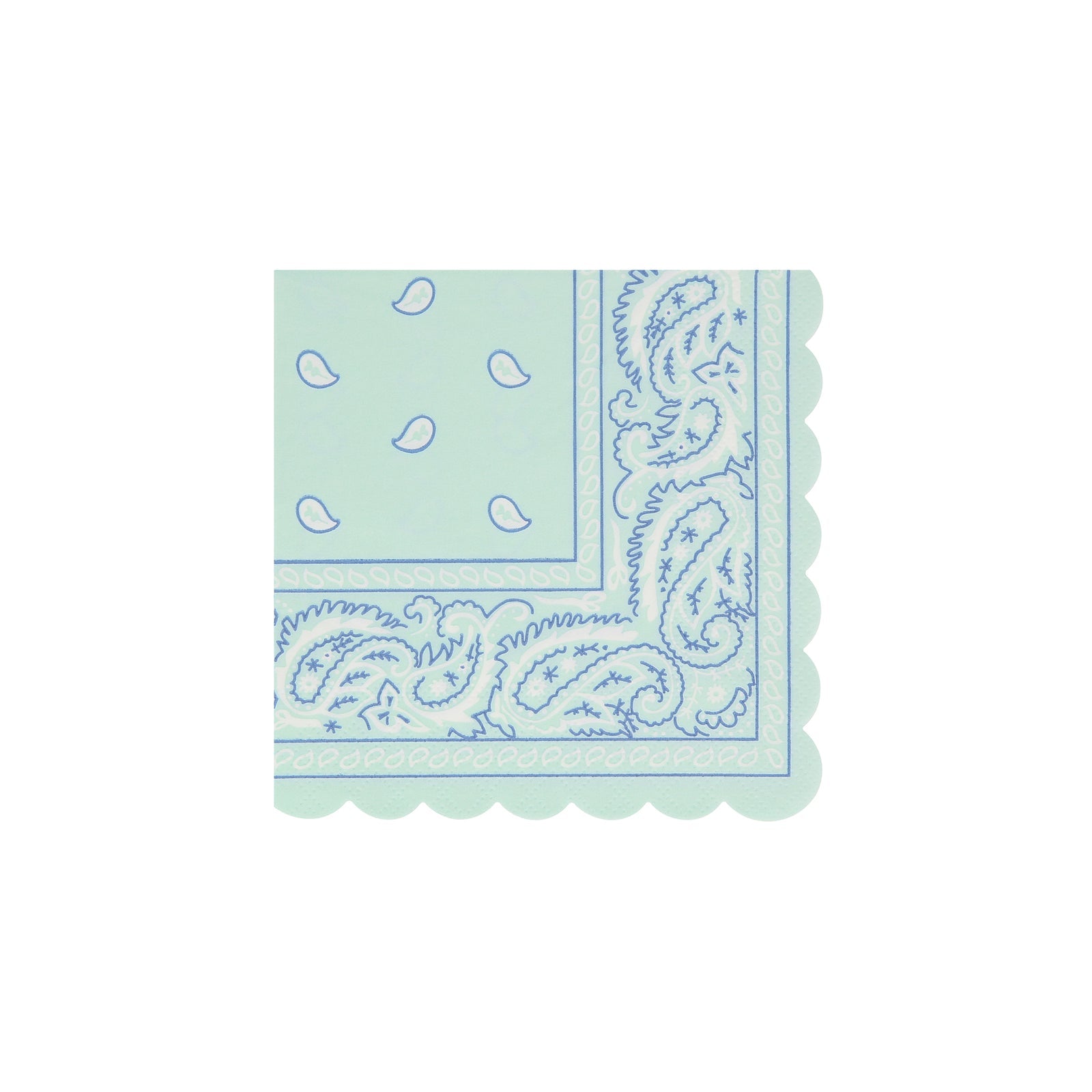 Meri Meri Western Bandana napkin in assorted colors. 