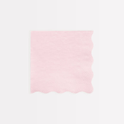 Four Ladurée Paris Assorted Napkins with scalloped borders from Meri Meri.