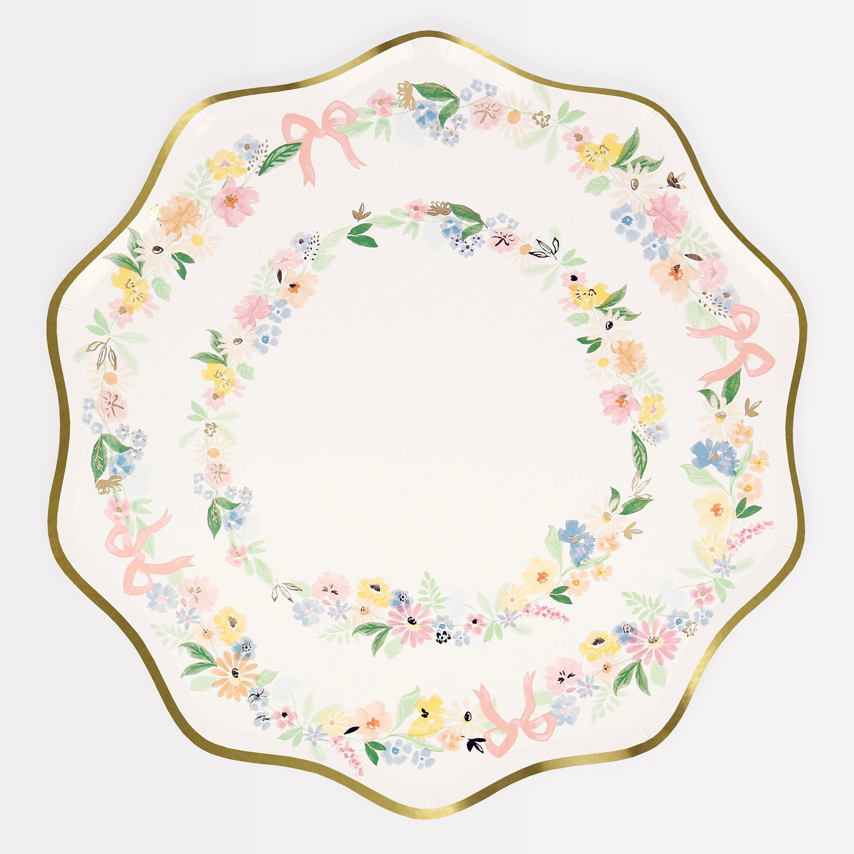 Elegant Floral Dinner Plates