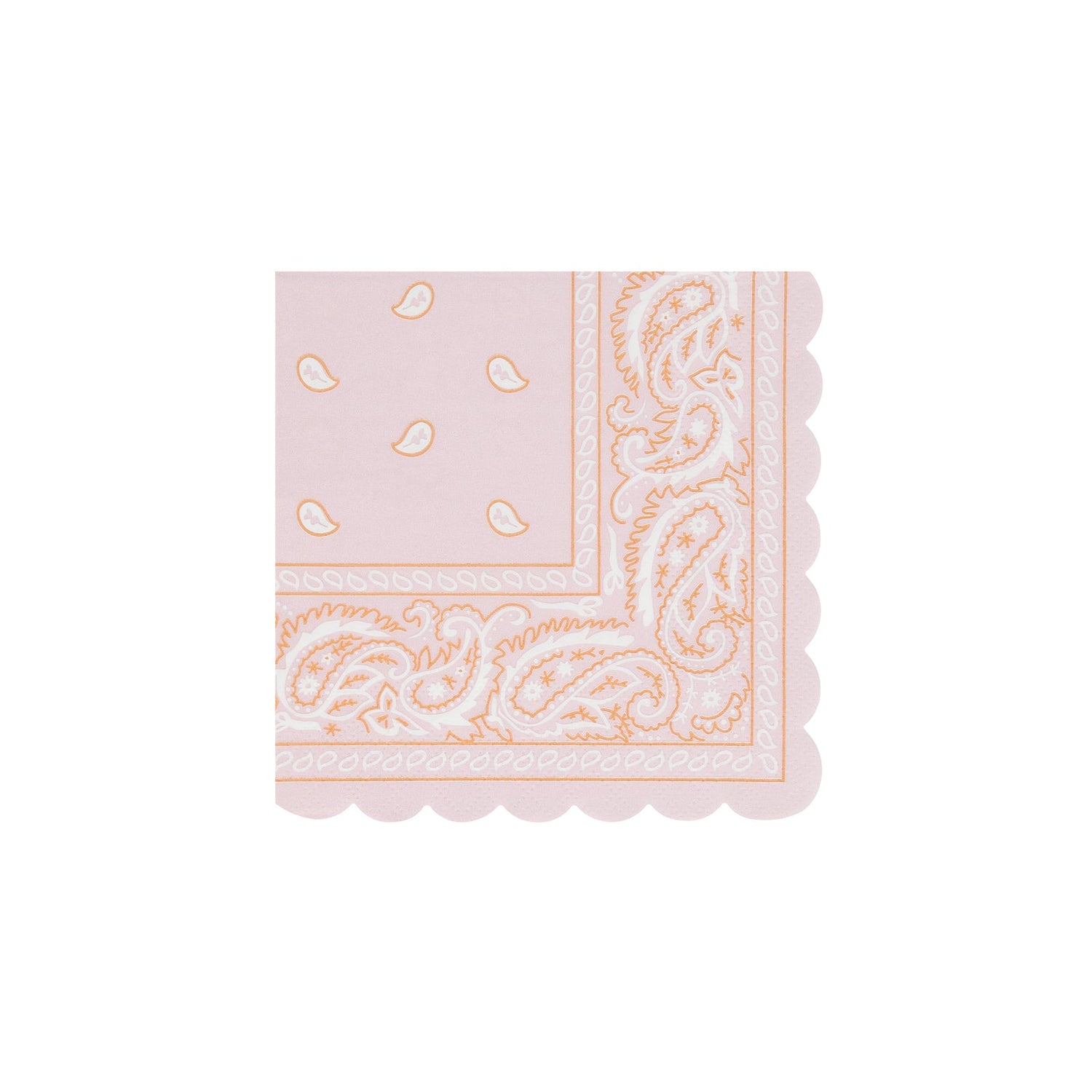 Meri Meri Western Bandana napkin in assorted colors. 