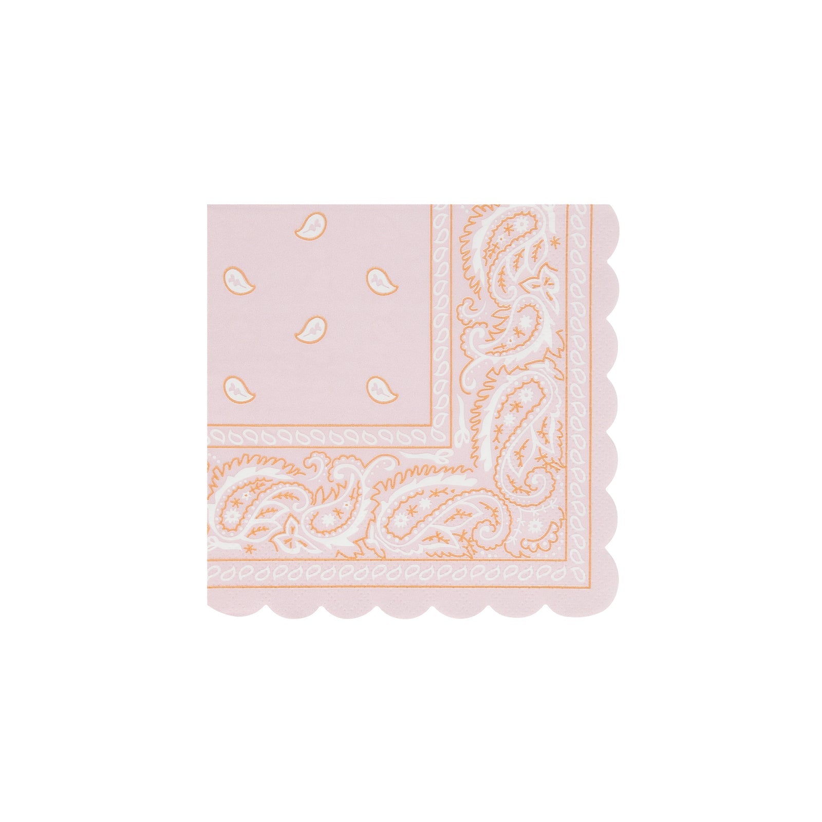 Meri Meri Western Bandana napkin in assorted colors. 