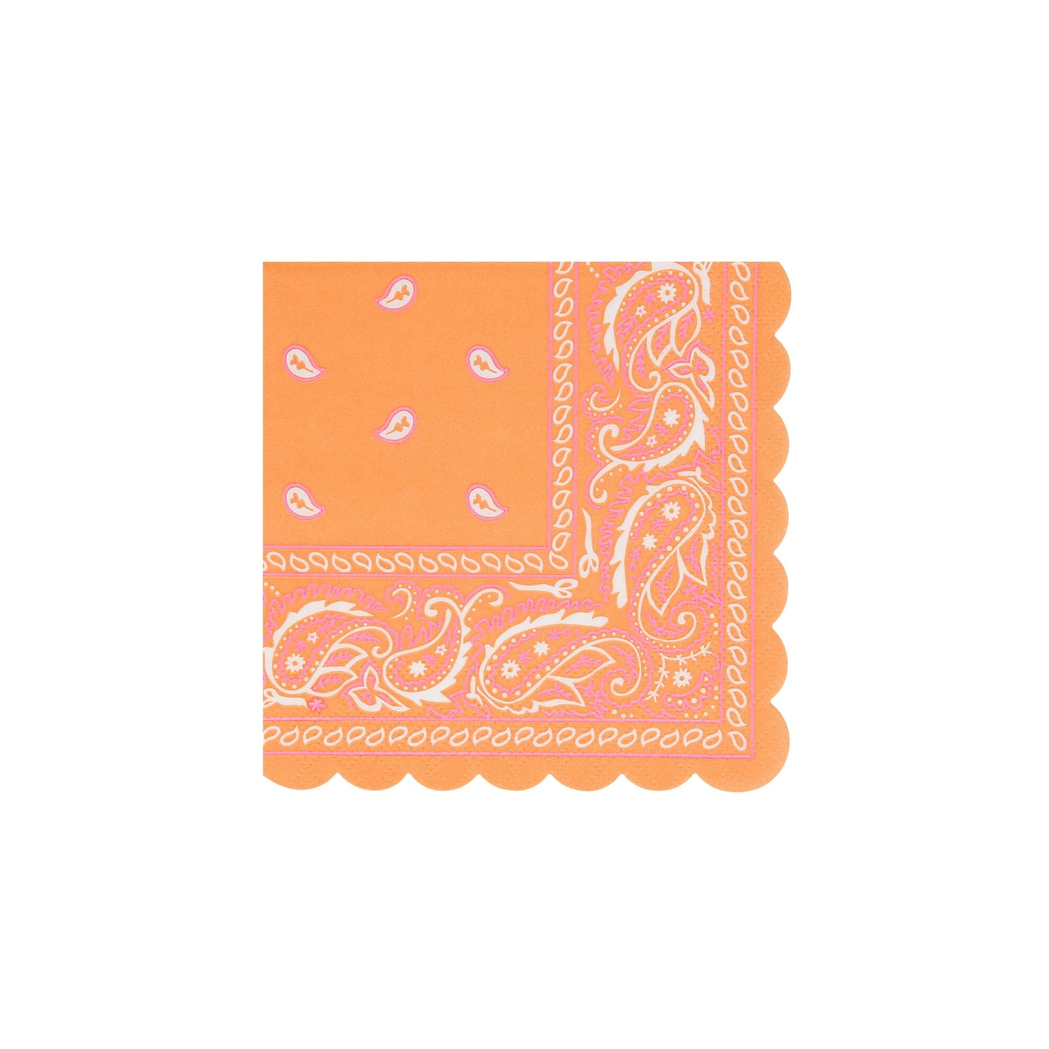 Meri Meri Western Bandana napkin in assorted colors. 